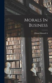 Cover of: Morals in Business