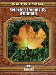 Cover of: Selected Poems by Whitman