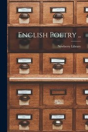 Cover of: English Poetry . .