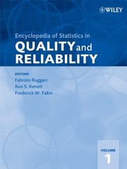 Cover of: Encyclopaedia of Statistics in Quality and Reliability