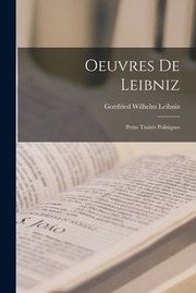 Oeuvres de Leibniz cover