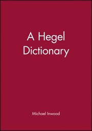 Cover of: Hegel Dictionary