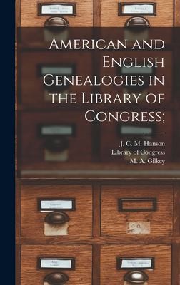 cover of American and English Genealogies in the Library of Congress;