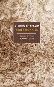 Cover of: Private Affair