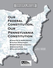 Cover of: Our Federal Constitution, Our Pennsylvania Constitution Teacher Guide