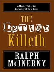 Cover of: The Letter Killeth