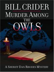 Cover of: Murder Among the Owls by Bill Crider