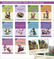 Cover of: Phonic Books Dandelion Readers Set 1 Units 11-20 Pip Gets Rich: Decodable Books for Beginner Readers Two Letter Spellings Sh, Ch, Th, Ng, Qu, Wh, -Ed, -ing, -le