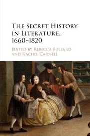 Secret History in Literature, 1660-1820 cover