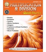 Cover of: Multiplication and Division Quick Starts Workbook