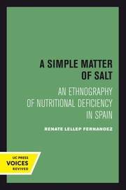 Cover of: Simple Matter of Salt by Renate Lellep Fernandez, Renate Lellep Fernandez