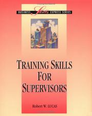 Cover of: Training skills for supervisors