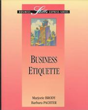 Cover of: Business etiquette