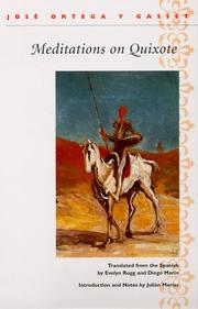 Cover of: Meditations on Quixote by José Ortega y Gasset, Evelyn Rugg, Diego Marin