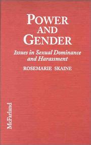 Cover of: Power and gender: issues in sexual dominance and harassment