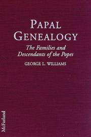 Cover of: Papal genealogy: the families and descendants of the popes