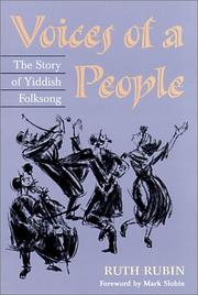Cover of: Voices of a People by Ruth Rubin