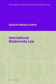 Cover of: International Biodiversity Law