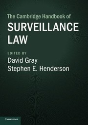 Cover of: Cambridge Handbook of Surveillance Law