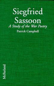 Cover of: Siegfried Sassoon: a study of the war poetry