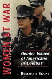 Cover of: Women at war by Rosemarie Skaine