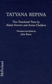 Cover of: Tatyana Repina : Two Translated Texts | 