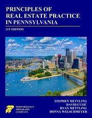 Cover of: Principles of Real Estate Practice in Pennsylvania