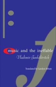 Cover of: Music and the Ineffable