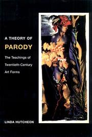 Cover of: A Theory of Parody by Linda Hutcheon
