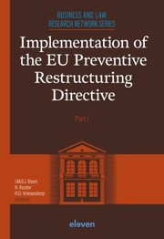 Cover of: Implementation of the EU Preventive Restructuring Directive