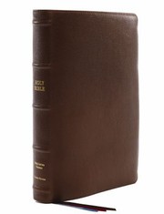Cover of: KJV, Reference Bible, Center-Column Giant Print, Premium Goatskin Leather, Brown, Premier Collection, Comfort Print