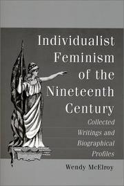 Cover of: Individualist Feminism of the Nineteenth Century: Collected Writings and Biographical Profiles