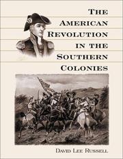 Cover of: The American Revolution in the Southern colonies