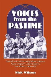 Cover of: Voices from the Pastime by Nick Wilson