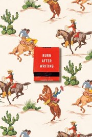 Cover of: Burn After Writing by Sharon Jones