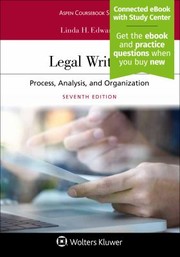 Cover of: Legal Writing: Process, Analysis, and Organization [Connected EBook with Study Center]