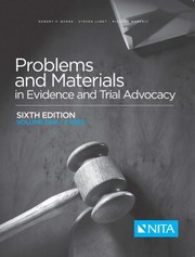 Cover of: Problems and Materials in Evidence and Trial Advocacy: Volume One / Cases