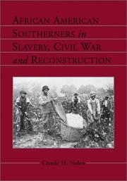 Cover of: African American southerners in slavery, Civil War, and Reconstruction