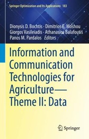 Cover of: Information and Communication Technologies for Agriculture--Theme II: Data