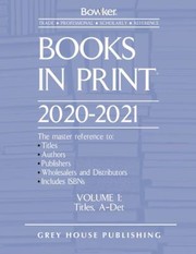 Cover of: Books in Print 2020-2021