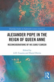 Cover of: Alexander Pope in the Reign of Queen Anne: Reconsiderations of His Early Career
