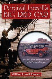 Cover of: Percival Lowell's Big Red Car by William Lowell Putnam