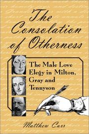 Cover of: The consolation of otherness by Matthew Curr