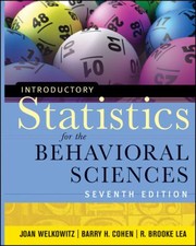 Cover of: Introductory statistics for the behavioral sciences