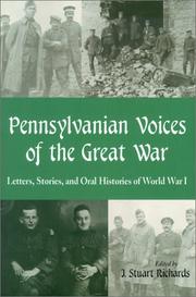 Cover of: Pennsylvanian voices of the Great War by edited by J. Stuart Richards.