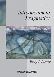 Cover of: Introduction to pragmatics