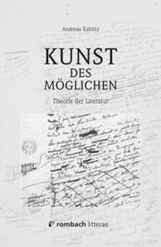 Cover of: Kunst des Moglichen: Theorie der Literatur