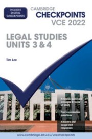 Cover of: Cambridge Checkpoints VCE Legal Studies Units 3&4 2022 Digital Code by Tim Lee