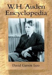 Cover of: W.H. Auden encyclopedia by David Garrett Izzo