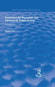 Cover of: Perymedes the Blacksmith and Pandosto by Robert Greene: A Critical Edition